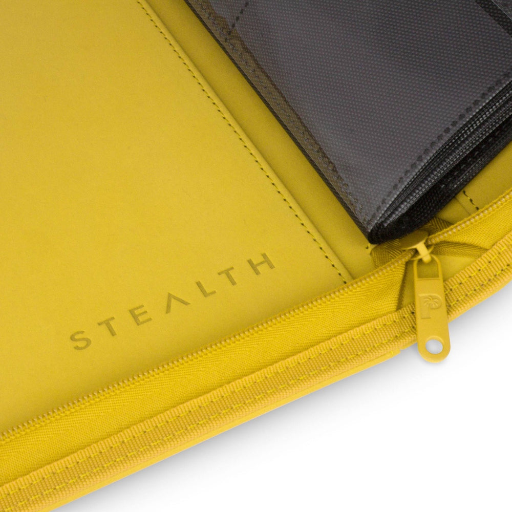 STEALTH 12 Pocket Zip Trading Card Binder - Yellow