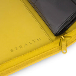 STEALTH 12 Pocket Zip Trading Card Binder - Yellow