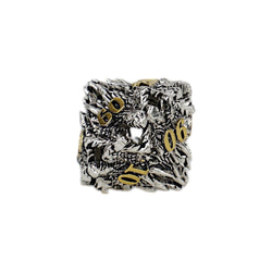 LPG Dice Dragon Rage Dice Set Chrome/Gold