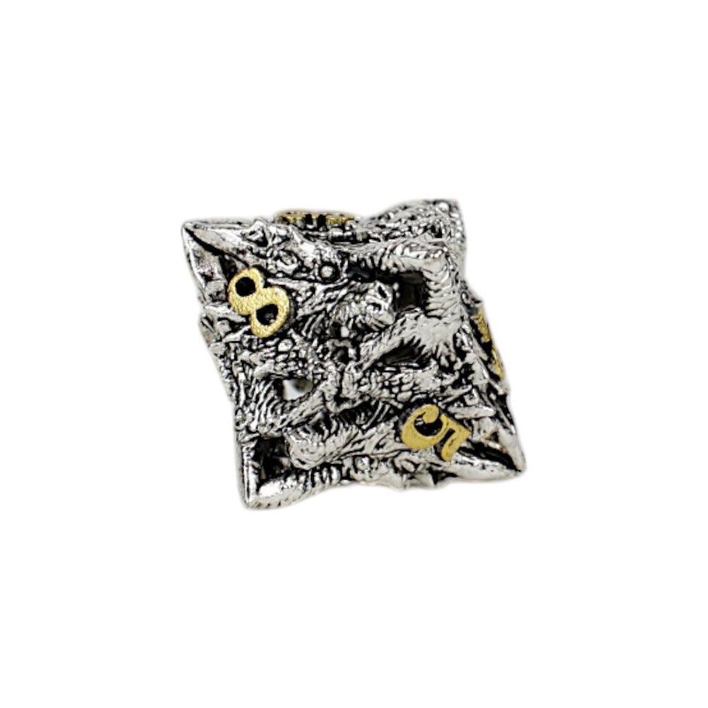 LPG Dice Dragon Rage Dice Set Chrome/Gold