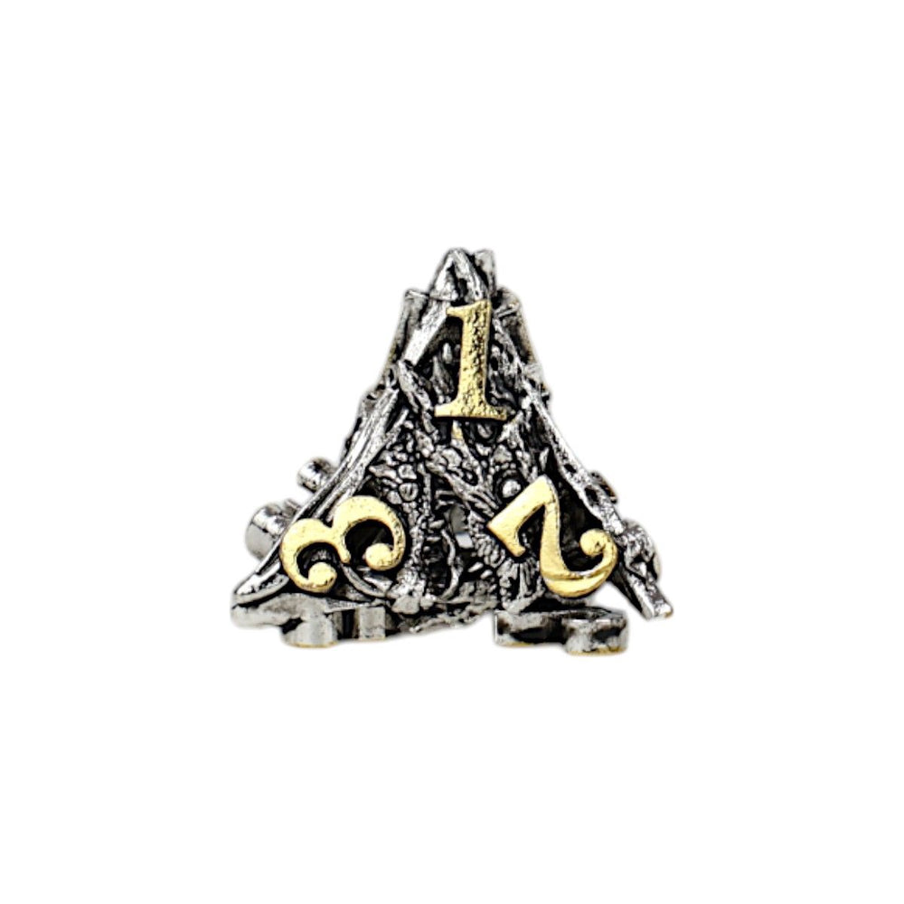 LPG Dice Dragon Rage Dice Set Chrome/Gold