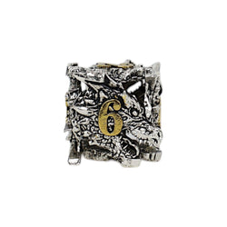 LPG Dice Dragon Rage Dice Set Chrome/Gold