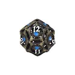 LPG Dice Dragon Eye Dice Set Tarnished Gold/Blue