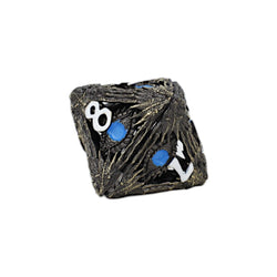 LPG Dice Dragon Eye Dice Set Tarnished Gold/Blue