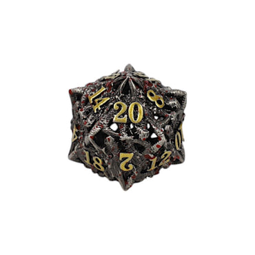 LPG Dice Dragon Rage Dice Set Bloodied Metal