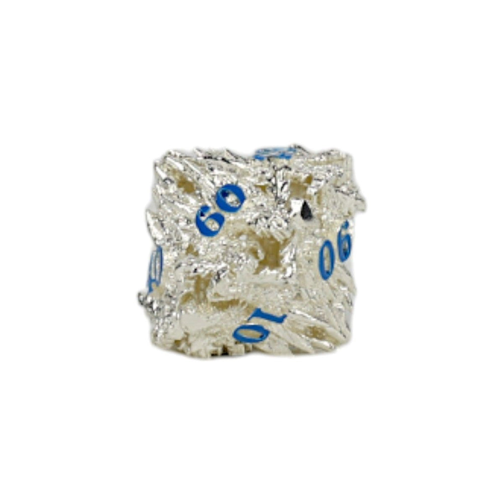 LPG Dice Dragon Rage Dice Set Steel/Blue