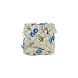 LPG Dice Dragon Rage Dice Set Steel/Blue
