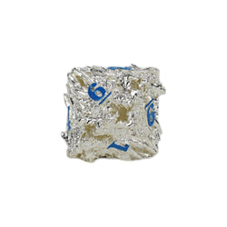 LPG Dice Dragon Rage Dice Set Steel/Blue