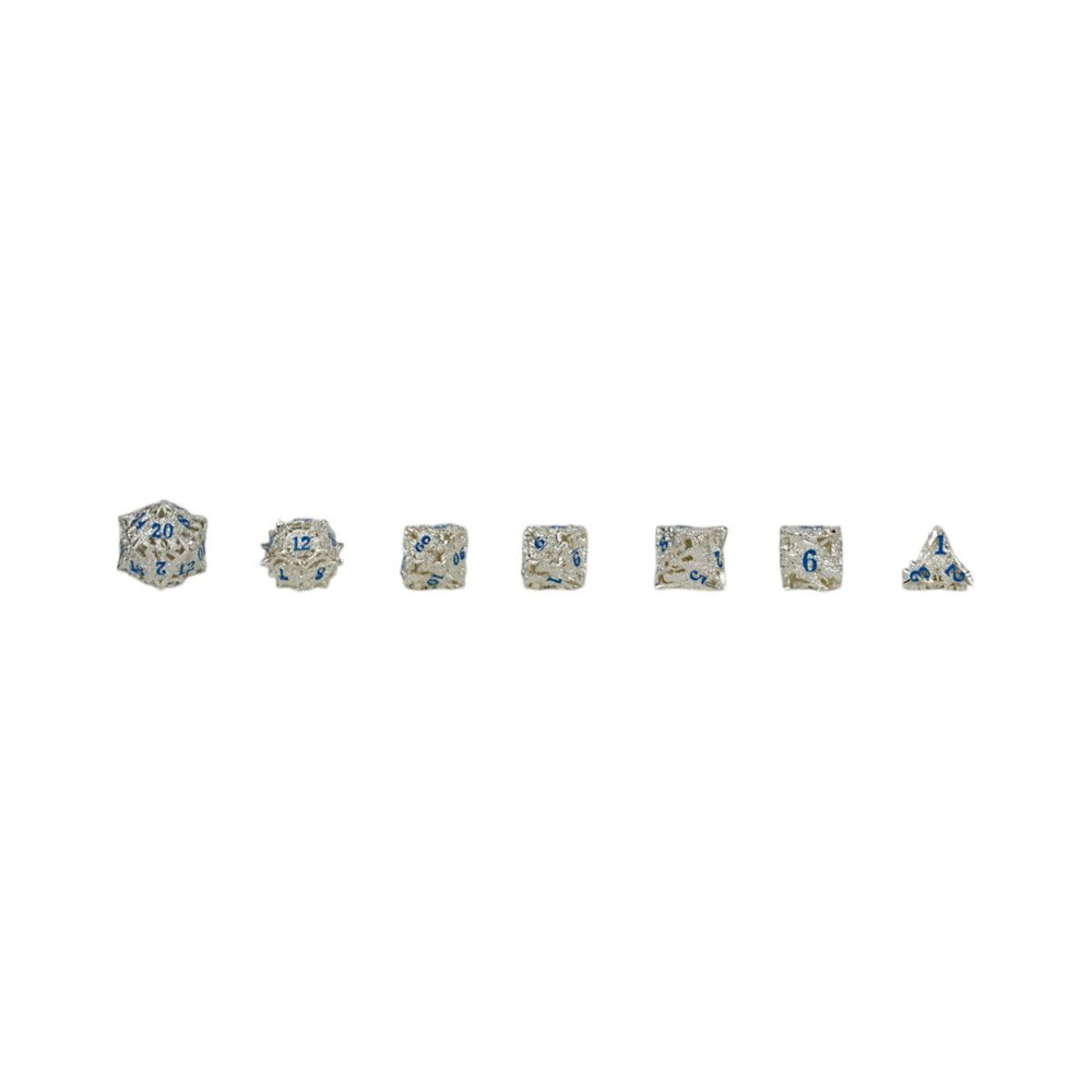 LPG Dice Dragon Rage Dice Set Steel/Blue