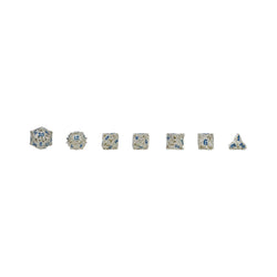 LPG Dice Dragon Rage Dice Set Steel/Blue