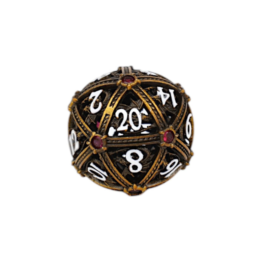 LPG Dice Hoard Guardian Dice Set Ancient Bronze/Red