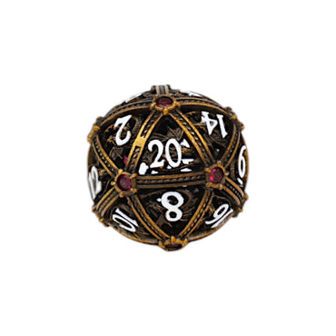LPG Dice Hoard Guardian Dice Set Ancient Bronze/Red