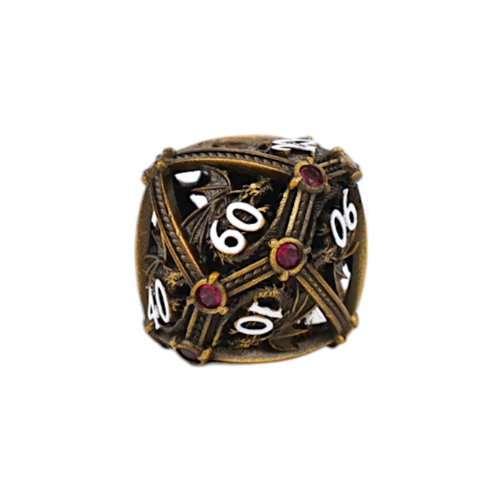 LPG Dice Hoard Guardian Dice Set Ancient Bronze/Red