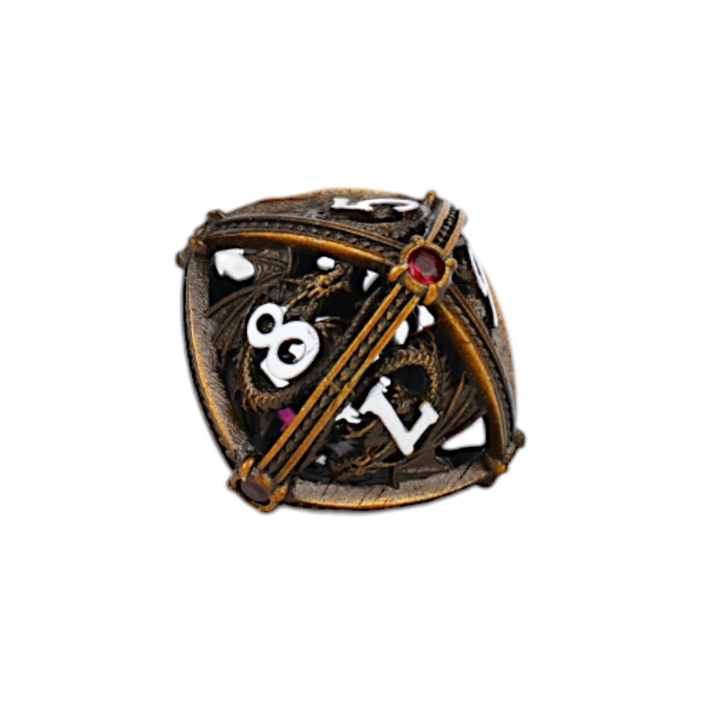 LPG Dice Hoard Guardian Dice Set Ancient Bronze/Red