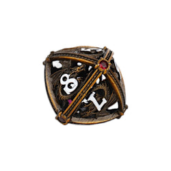 LPG Dice Hoard Guardian Dice Set Ancient Bronze/Red