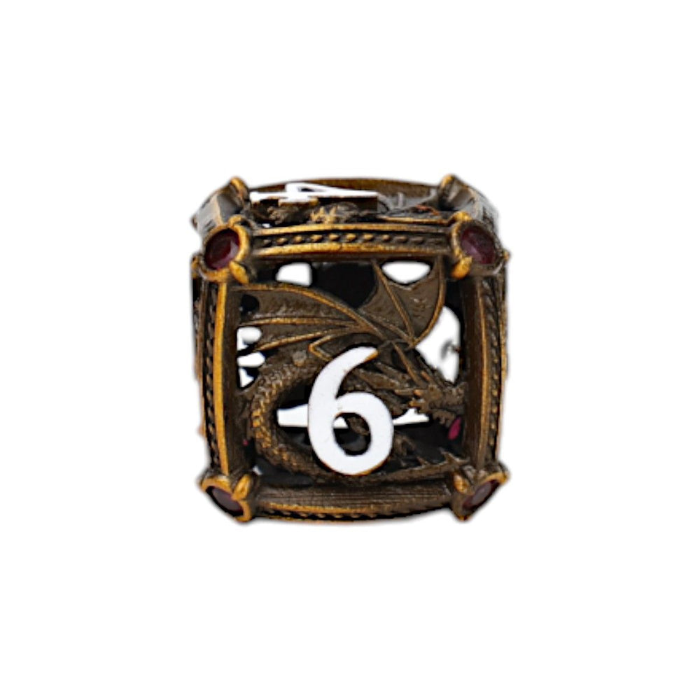 LPG Dice Hoard Guardian Dice Set Ancient Bronze/Red
