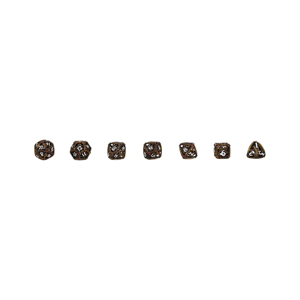LPG Dice Hoard Guardian Dice Set Ancient Bronze/Red