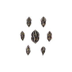 LPG Dice Elliptic Hollow Dice Set Bloodied Metal