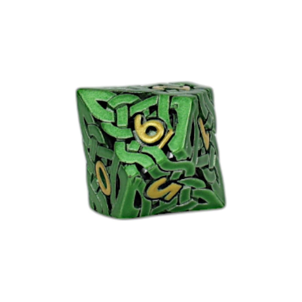 LPG Dice Celtic Hollow Dice Set Old Gold