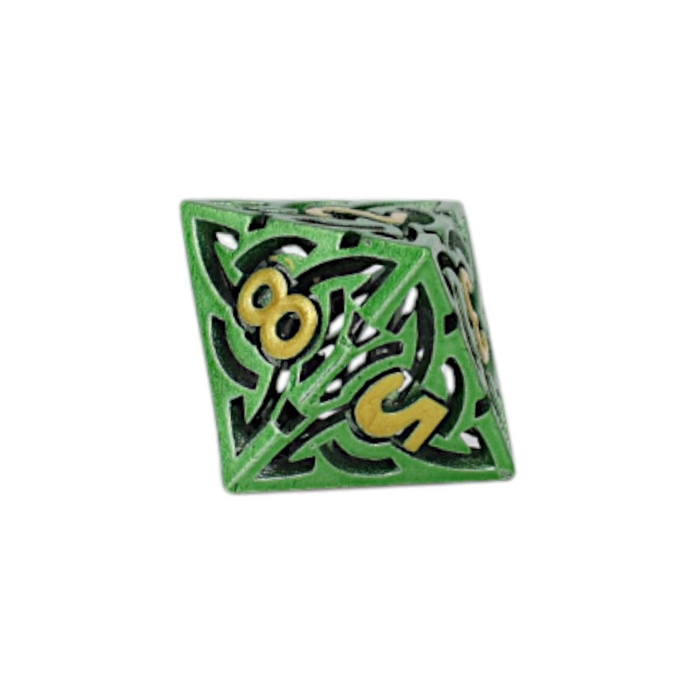 LPG Dice Celtic Hollow Dice Set Old Gold
