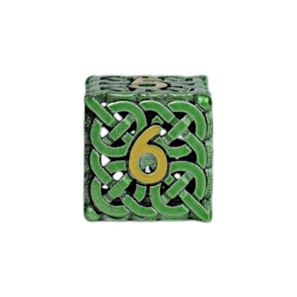 LPG Dice Celtic Hollow Dice Set Old Gold