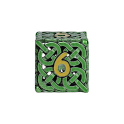 LPG Dice Celtic Hollow Dice Set Old Gold