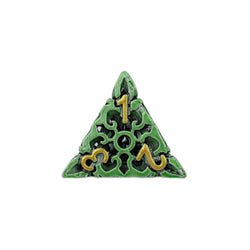 LPG Dice Celtic Hollow Dice Set Old Gold