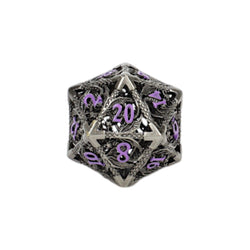 LPG Dice Dragon Hollow Dice Set Metal/Purple