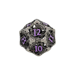 LPG Dice Dragon Hollow Dice Set Metal/Purple