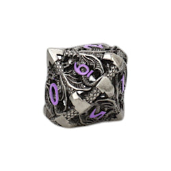 LPG Dice Dragon Hollow Dice Set Metal/Purple