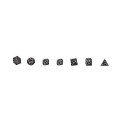 LPG Dice Dragon Hollow Dice Set Metal/Purple