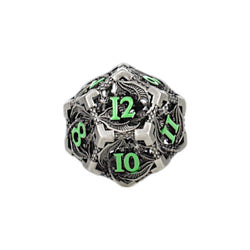 LPG Dice Dragon Hollow Dice Set Metal/Green