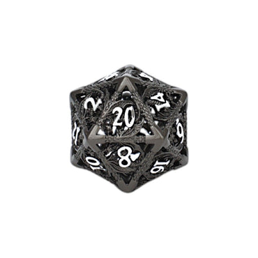 LPG Dice Dragon Hollow Dice Set Metal/Black
