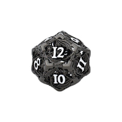 LPG Dice Dragon Hollow Dice Set Metal/Black
