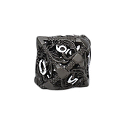 LPG Dice Dragon Hollow Dice Set Metal/Black