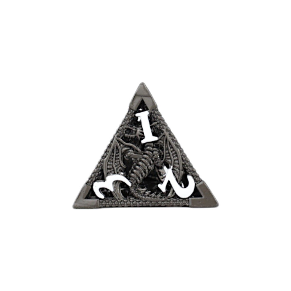 LPG Dice Dragon Hollow Dice Set Metal/Black