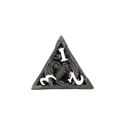 LPG Dice Dragon Hollow Dice Set Metal/Black