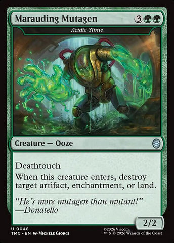 Marauding Mutagen - Acidic Slime (Surge Foil) [Teenage Mutant Ninja Turtles Commander]