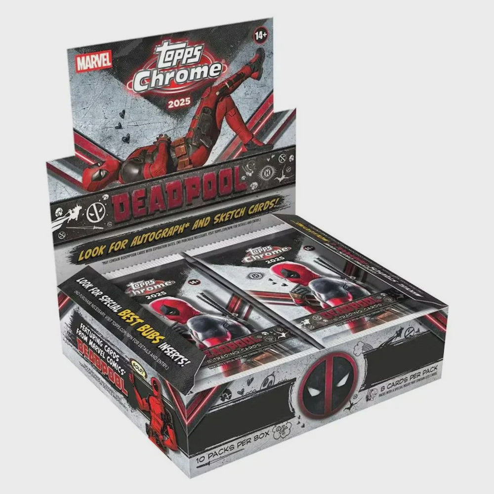 Topps 2025 Marvel Deadpool Chrome Hobby Box