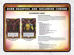 Topps 2025 Marvel Deadpool Chrome Hobby Box