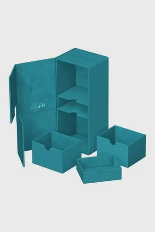 Ultimate Guard Twin Flip n Tray Deck Case 266+ Xenoskin Petrol Deck Box