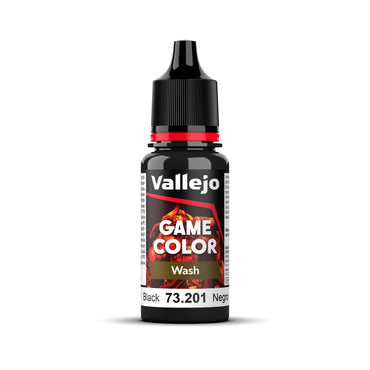 Vallejo Game Colour Wash 73.201 Black 18ml