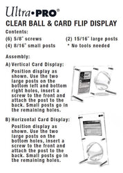 SPORT ACCESSORIES- Clear Ball & Card Flip Display