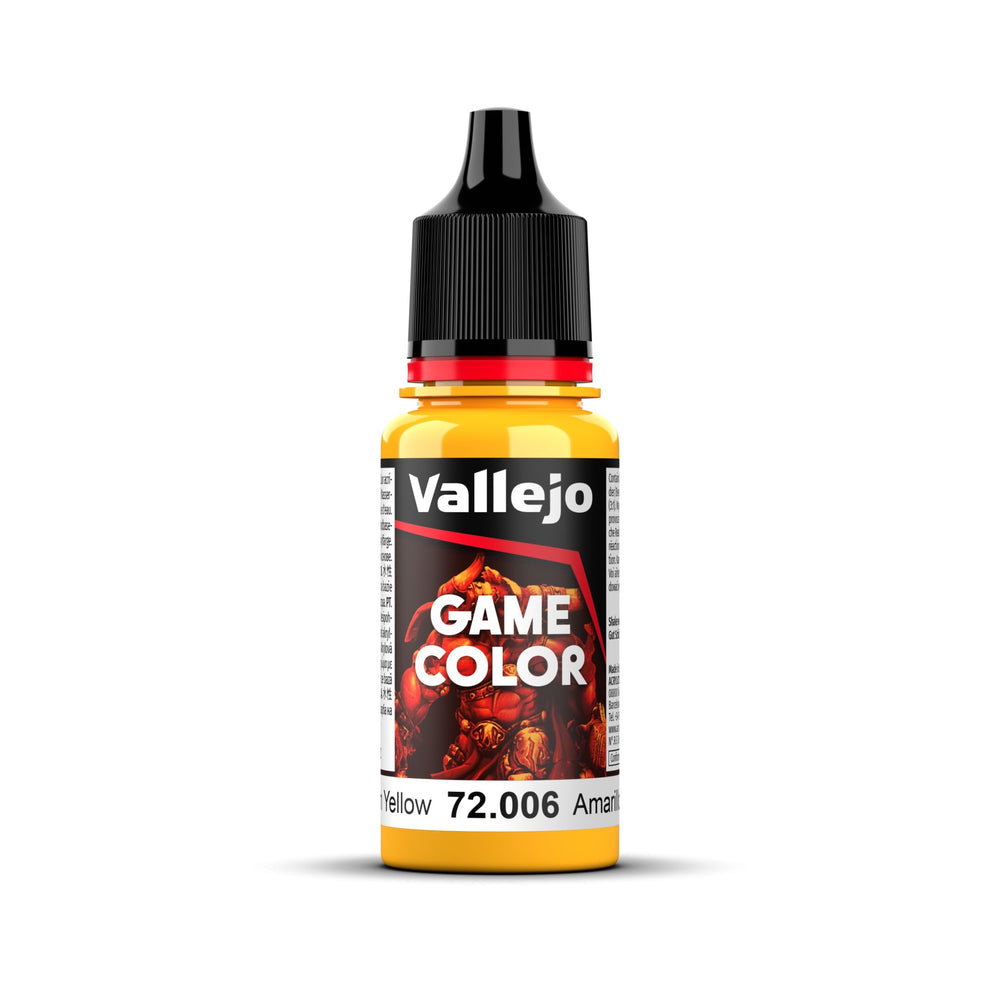 Vallejo Game Colour 72.006 Sun Yellow 18ml