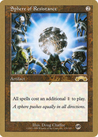 Sphere of Resistance - 1999 Jakub Slemr (EXO) (SB) [World Championship Decks 1999]