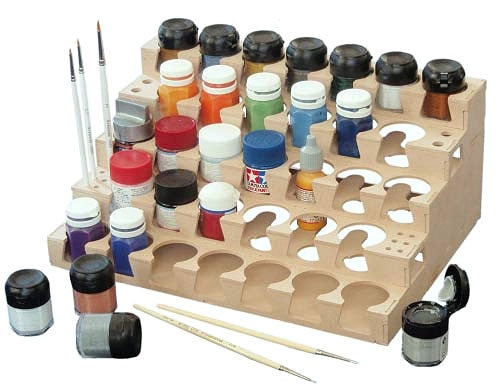 Miniature Scenery Paint Rack