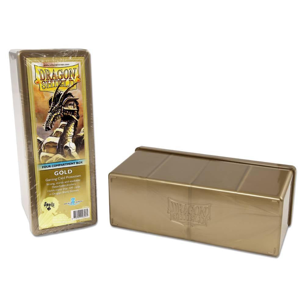 Storage Box - Dragon Shield - Four Compartments - Gold