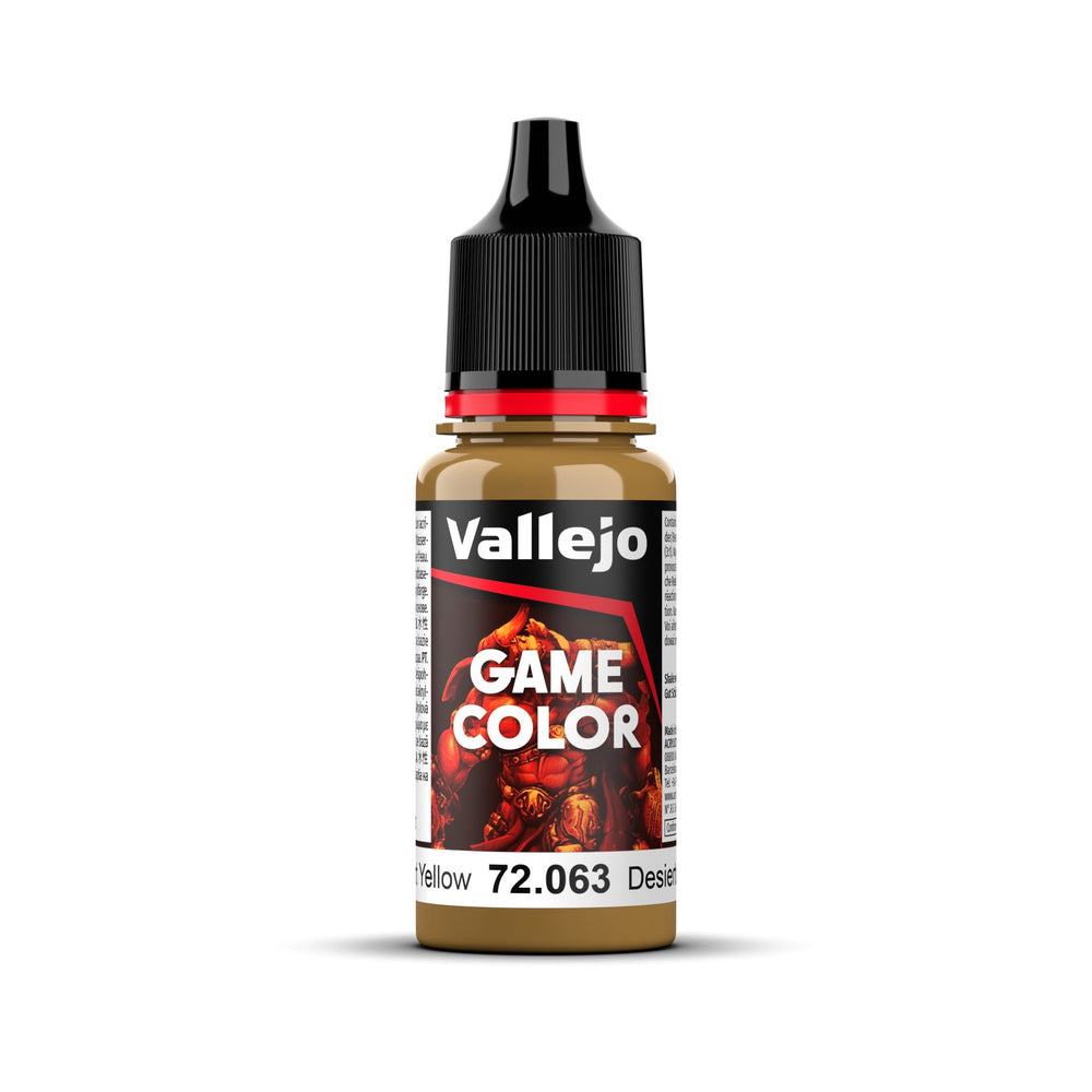 Vallejo Game Colour 72.063 Desert Yellow 18ml