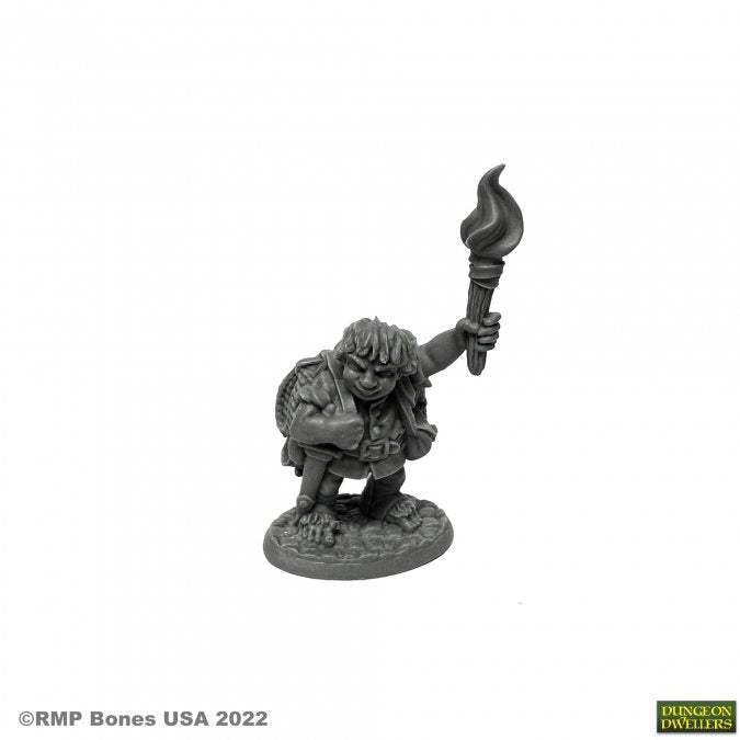 Reaper: Dungeon Dwellers: Gus Greenweevil, Halfling Henchman (plastic)