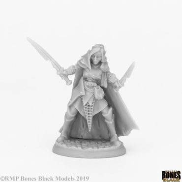 Reaper Bones Dark Elf Female Warrior